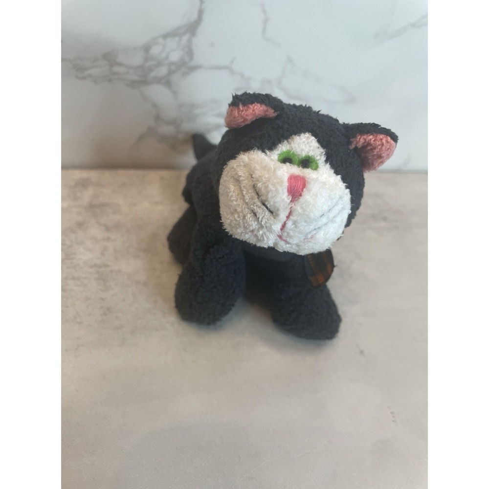 Russ Luv Pets  Black Kitten Crispy Cat Halloween Bow Mini 4" Beanbag Plush - Picture 3 of 8